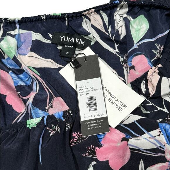 NWT! Yumi Kim 100% Silk Baja  One Shoulder Top - Size Small - Picture 6 of 6